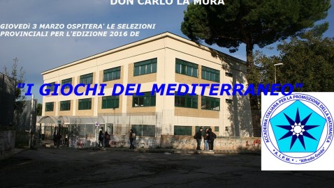 Il Liceo La Mura protagonista: ospita i Giochi del Mediterraneo