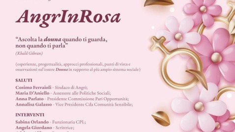 AngrInRosa – 8 marzo, palazzo Doria, ore 10.00
